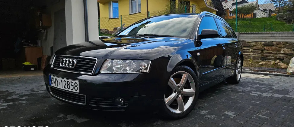 samochody osobowe Audi A4 cena 19000 przebieg: 275267, rok produkcji 2004 z Myślenice